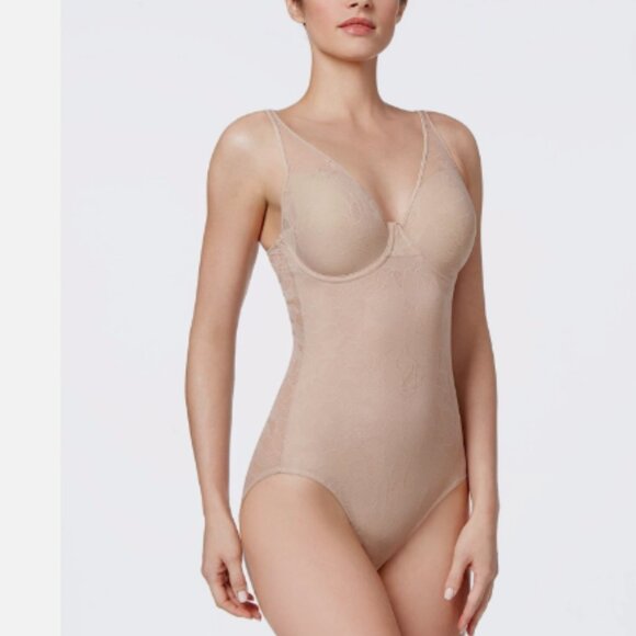 Maidenform All Over Solutions Firm Control Body Briefer Beige  M6552 NWT 40D - Picture 1 of 5